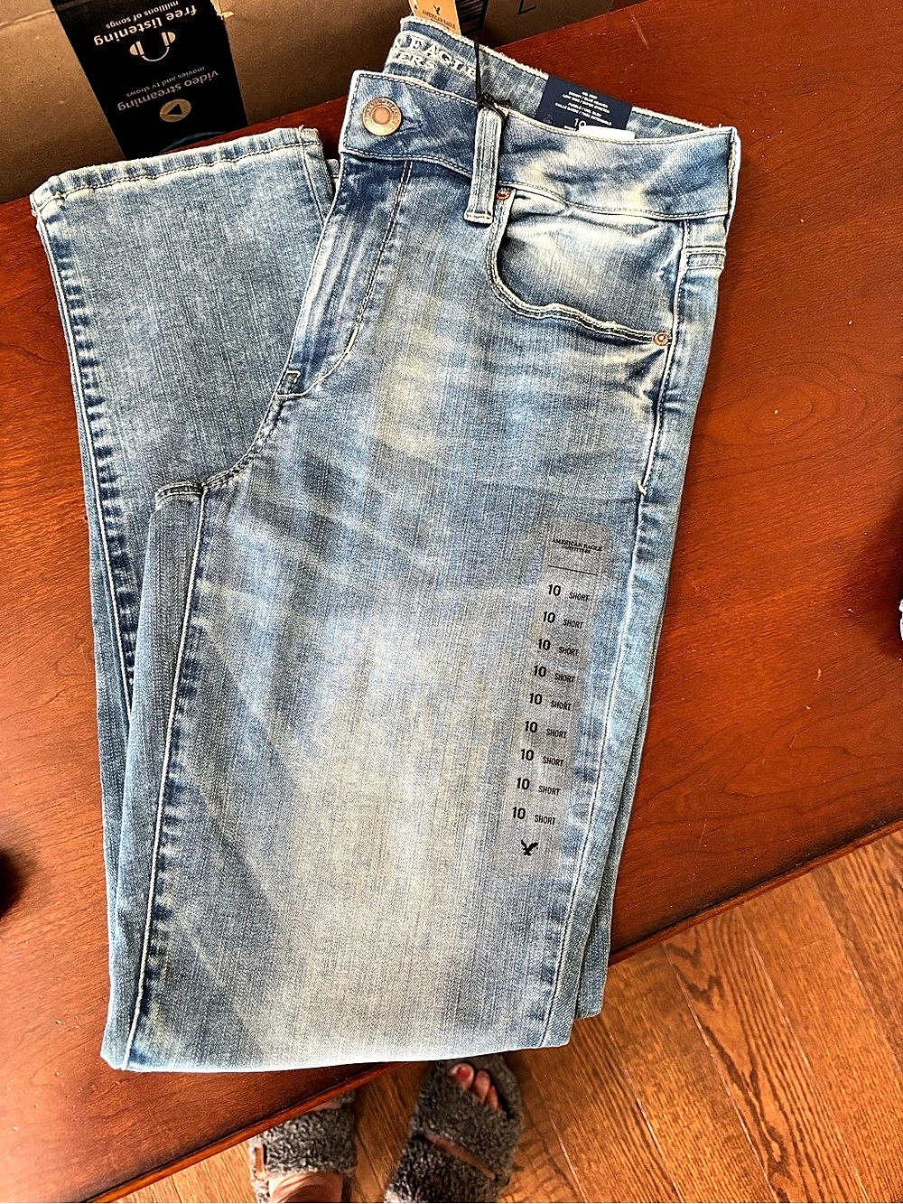 American Eagle Skinny Jeans Blue Waist 10